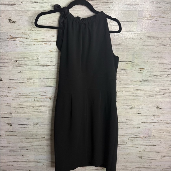 Ann Taylor Black Sleeveless dress bow collar size 10 petite - Picture 7 of 7